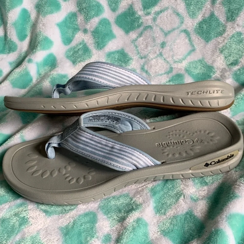 Columbia siesta stripe grosgrain flip flops 7